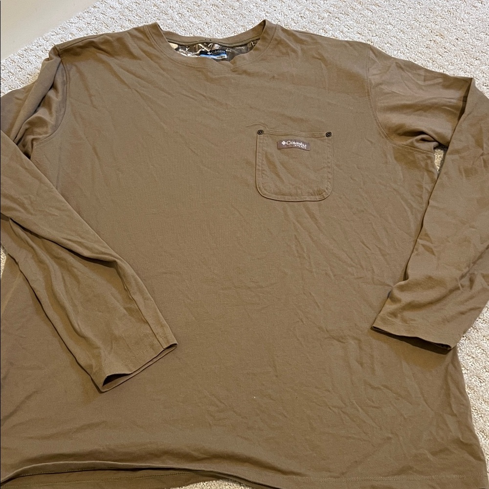 Columbia Men's Tan Long Sleeve Tee